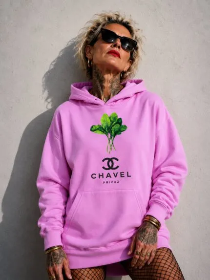 Hoodie CHAVEL pink unisex